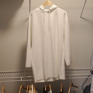 White Ribbed Sweater